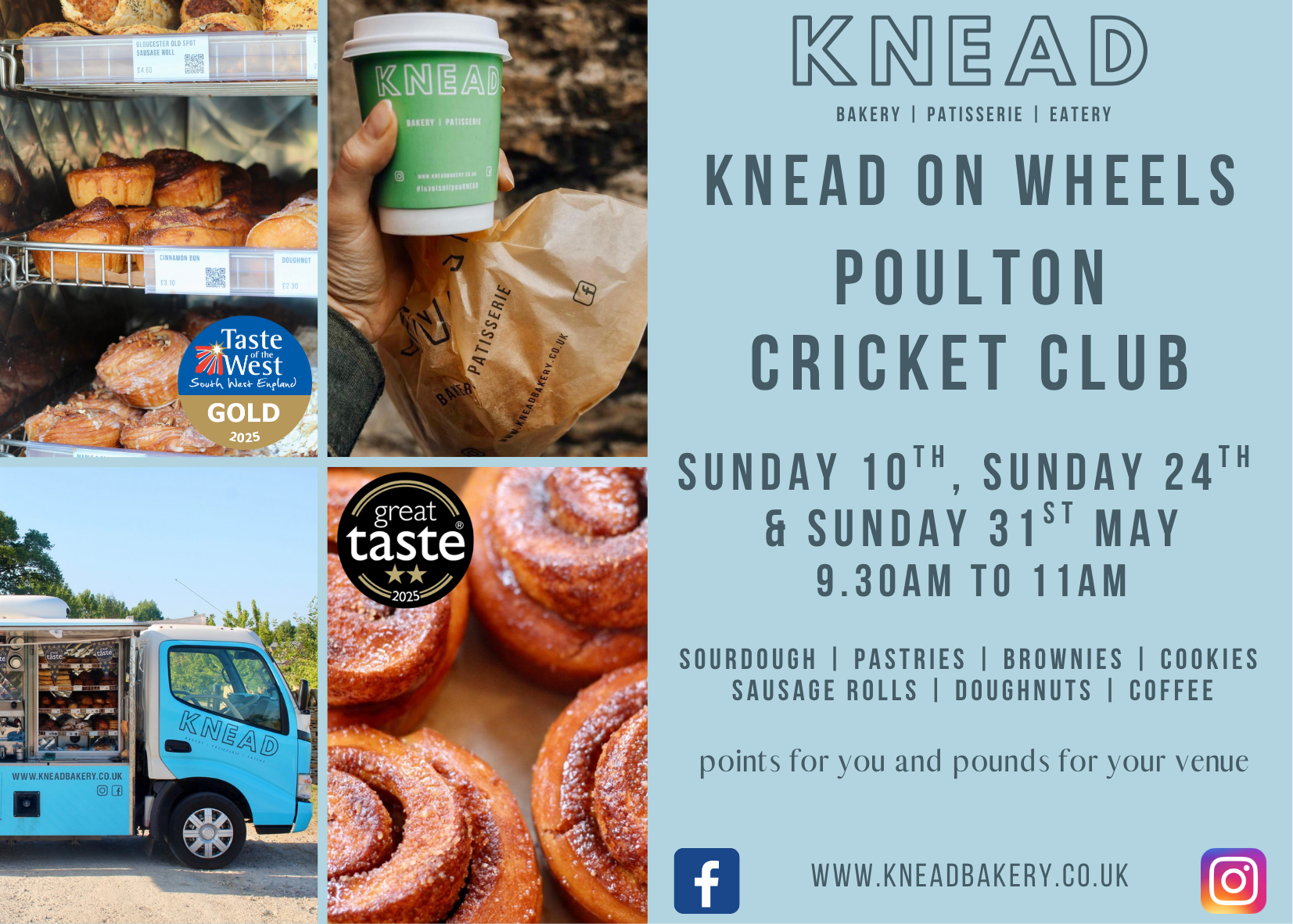 KNEAD Coffee Van Visits to the club in May
